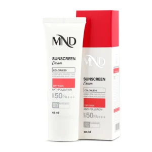کرم ضد آفتاب با SPF 50 بی رنگ مناسب پوست خشک
