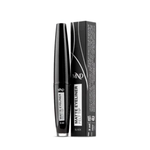 خط چشم مایع مشکی مات ام ان دی با سری نمدی